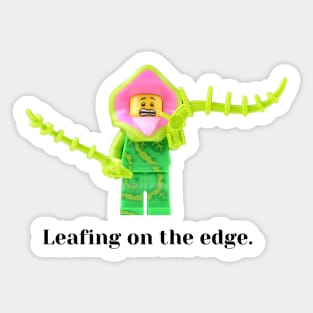 "Leafing" on the Edge Minifigure Sticker